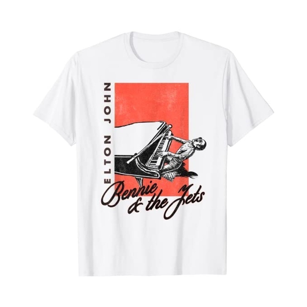 Elton John Bennie And The Jets Piano Tshirt
